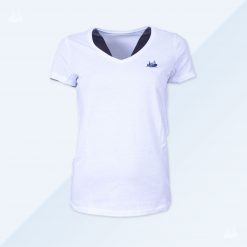 V-T-Shirt - Women - Weiß
